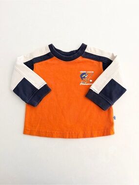 Vintage Cherokee Baby Hockey Raglan Long Sleeve Shirt • Size 3-6M